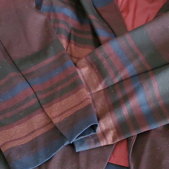 Ashley Stewart Women's Striped jacket - Picture 7 of 11